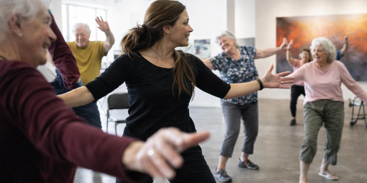 Monteros teaching seniors